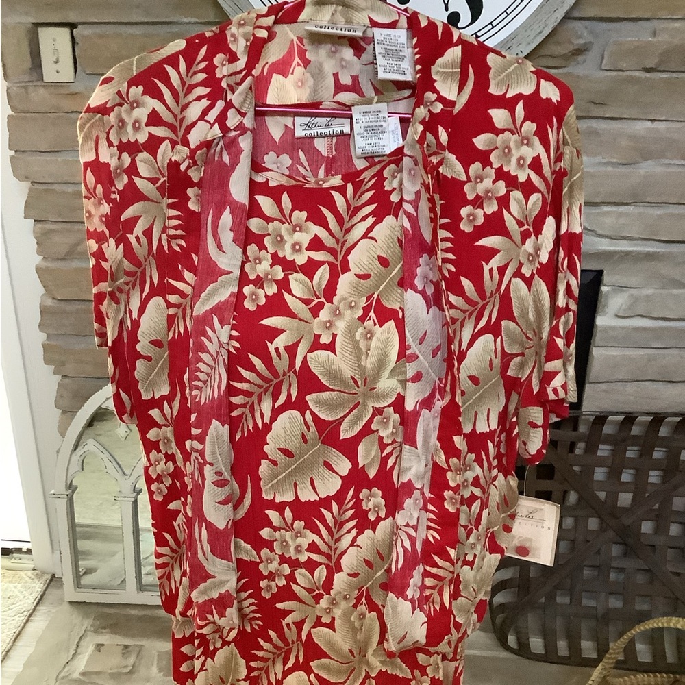 CLOSEOUT. KATHIE LEE COLLECTION NWT XL SIZE 16-18 DRESS JACKET ENSEMBLE